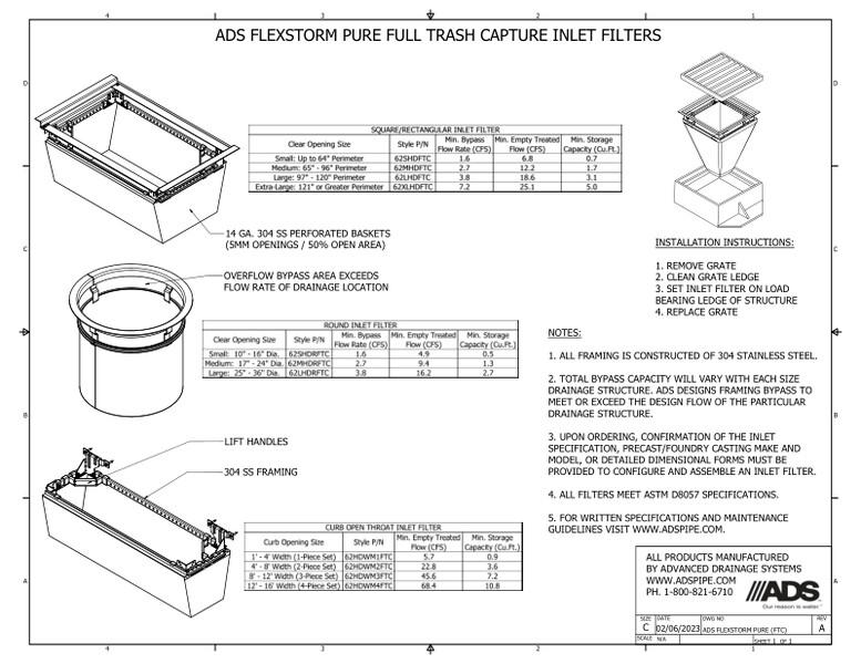ADS FlexStorm FTC Submittal Drawing