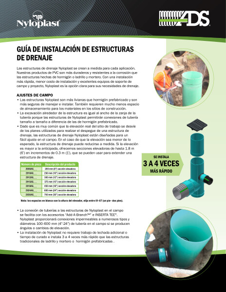 Spanish Drain Basin Installation Guide (NP059.S)